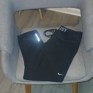 Nike Black Sweatpants with Reflective Detail